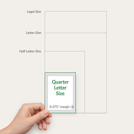 Quarter Letter Size